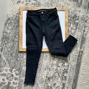 American Eagle - Black Denim Jean Legging - 10